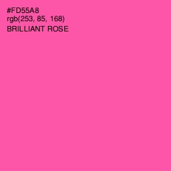 #FD55A8 - Brilliant Rose Color Image
